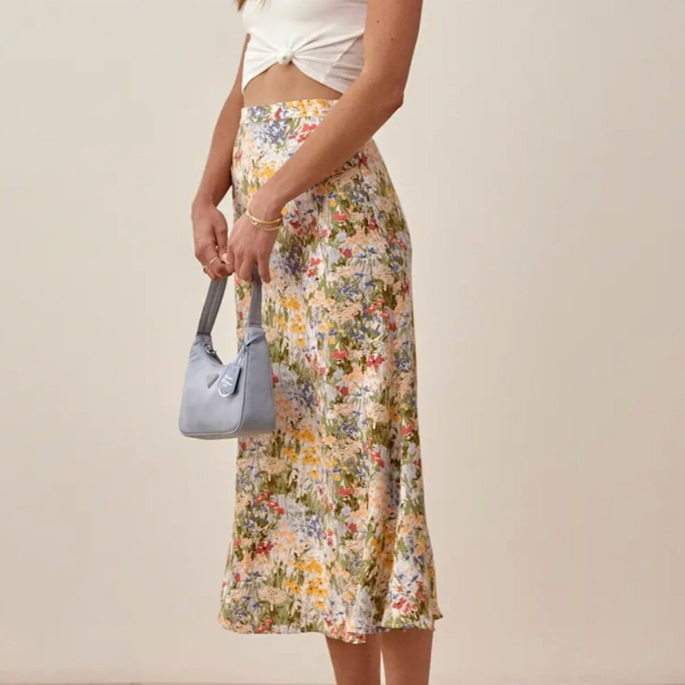 Reformation Bea Skirt Multi - Size 2 NWT